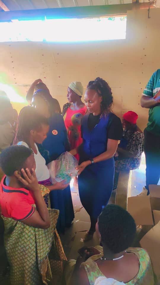 Mothers gathered for a support and sensitisation session